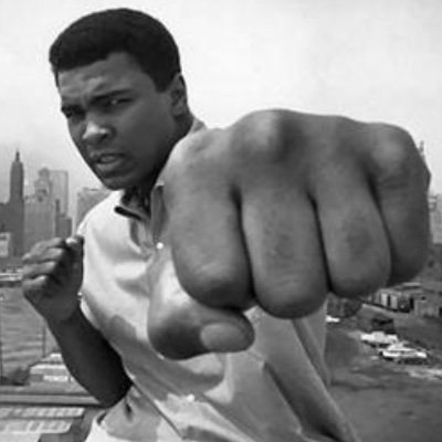 'Silence is gold when you can't think of a good answer...'

RIP Muhammed Ali