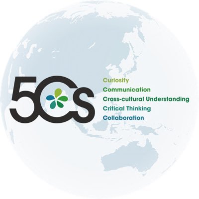 Curiosity, Communication, Cross-cultural Understanding, Critical Thinking, Collaboration, これら5つの力（5Cs）を創造する。共同代表理事: 棚橋玲子(留学サポート)、中村左英見(英語教育)、山岸敬和(アカデミア・南山大学教授)。