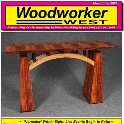 Founded in 1988, Woodworker West is a bi-monthly magazine, covering woodworking events, activities, opportunities, and personalities in the Western U.S.