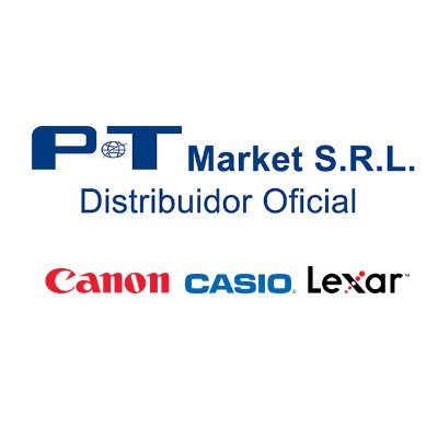 Somos distribuidores oficiales de las marcas Canon, Casio y Lexar.
ventasonline@ptmarket.com.pe
ventascorporativas@ptmarket.com.pe