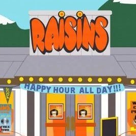 Welcome to Raisins, cutie! Come on down and try our 30% deal for a LIMITED PRICE! ❤️‼️ NOW HIRING FEMBOYS! 😊‼️ #Raisins #SouthPark