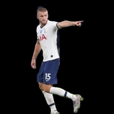 Eric Dier realising there is impending danger but rather than help, he just stands there pointing.