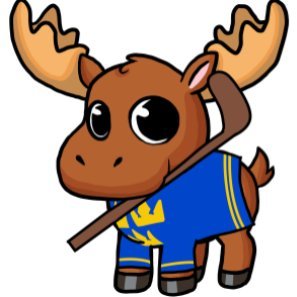 Just a moose, looking to hit some puck