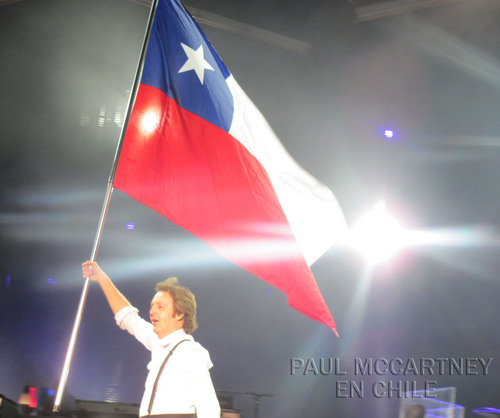 Image result for paul mccartney chile flag