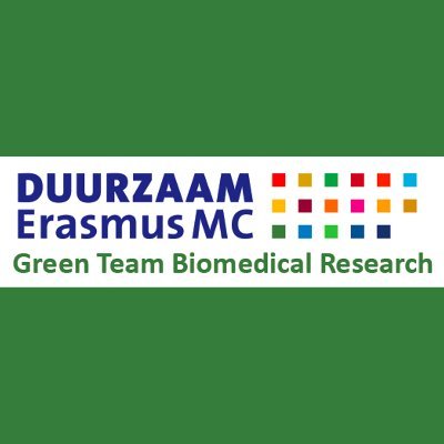 Green team of biomedical researchers | Promoting the sustainability of labs and research departments @ErasmusMC