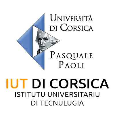 Profil officiel de l'Institut Universitaire de Technologie, composante technologique de l'Université de Corse 6 BUT, 3 Licences Pro, 3 DU