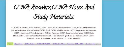 This blog is about CCNA course, CCNA notes , interview question and answers, ccna materials Downloads