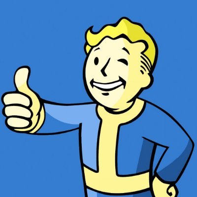 Mascota de Vault-Tec, refugios nucleares garantizados. No nos hacemos responsables por ghouls o criaturas mutantes.