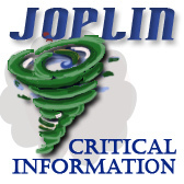 http:.//www.facebook.com/joplincritical OR  joplincriticalinfo@gmail.com
Twitter is not manned 24/7. In case of emergency, please call 911.