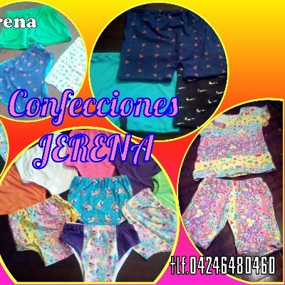 Confecciones Jerena (trabajo en mi casa) trae para tus niñ@s pantis, boxers, pantaloncitos y conjuntos a buen precio y calidad