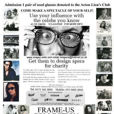 FILMS AND ABOUT EYEWEAR 07535006344 est 1790