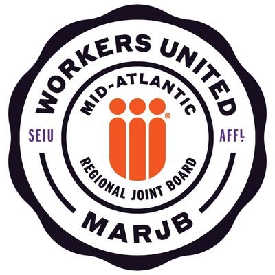 Mid-Atlantic Regional Joint Board, Workers United, SEIU, is laundry, fitness, food service, hospitality, manufacturing, apparel workers in DC DE MD OH PA VA WV.