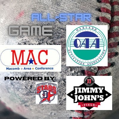 Official Account for the MAC/OAA Allstar Game sponsored by the Detroit Metro Stars.
Game Date: June 20th Game Time 7:00PM at Jimmy Johns Field