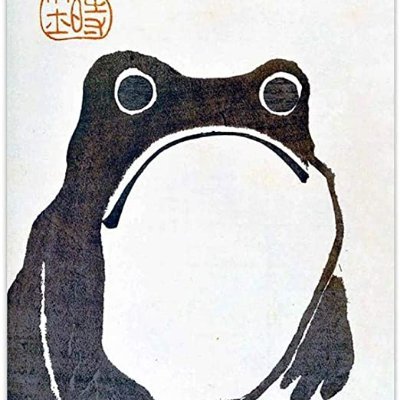 telling you to drink water, sit up straight, and stop doomscrolling. (bot-in-progress by @karenkho) (current avi: Frog from Meika gafu by Matsumoto Hoji, 1814)