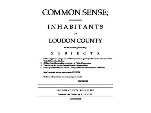 commsenseloudon's profile picture. Applying common sense and reason to issues concerning Loudon County, TN including Lenoir City, the city of Loudon, Philadelphia,Greenback, and Tellico Village.