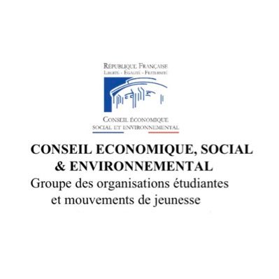 Compte du Groupe des Organisations Étudiantes et Mouvements de Jeunesse au Conseil Économique, Social et Environnemental - @lecese