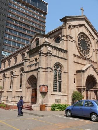 Holy Trinity Catholic Church, Braamfontein is an inner city parish and university chaplaincy in Jhb, ZA. It is staffed by the Jesuits.
GPS: -26.19228 28.03305