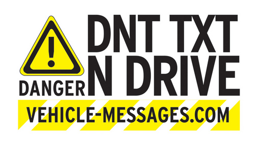 rchlumecky's profile picture. Trying to send message that texting and cars don't mix.