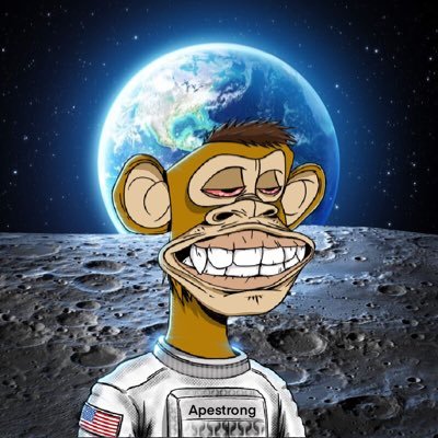 ⟠ BAYC #𝟓𝟒𝟓𝟕 ⟠ Ape Astronaut ⟠ 

“That’s one small step for Apes, one giant leap for @BoredApeYC.” Capt.🦧🦾

Apepollo 11 Moon Landing 4/20/1969