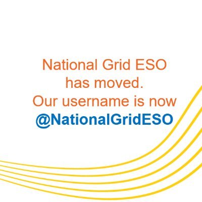 National Grid ESO has moved. Our username is now @NationalGridESO