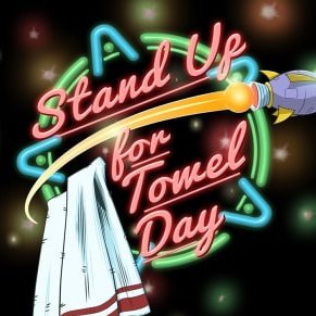 We are #Team42 celebrating #TowelDay in the UK! Join @rachelwheeley and @Nelle_Macbeth for @towelday events + #DAML for @savetherhino 🦏 ☕️ #StandUpforTowelDay