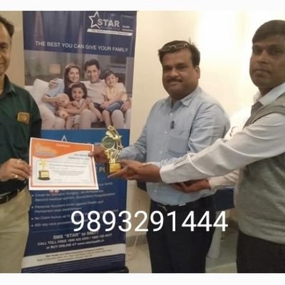 Happy Man, distribute happiness, by salling insurance ( Lic, Star Health insurance)