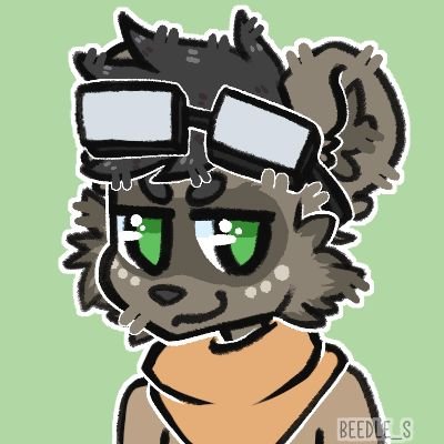 Just your average raccoon. I try to draw sometimes. I like games I guess??