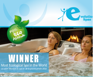 Evolution Spas: Winnaar van de Pool Eco Attitude award voor de meest ecologische spa's ter wereld!