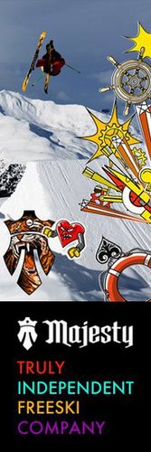 TRULY INDEPENDENT FREESKI COMPANY For ANZ stockists or general enquiries contact majestyskis@bigboxbrands.com.au or + 61 (0) 431 799 379