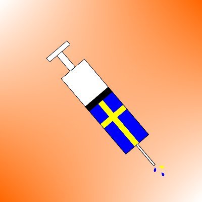 Inspired by @USVaccineCount but tracks the number of Covid-19 Vaccinations in Sweden.

Data från Folkhälsomyndigheten. Uppdateras vid ny data, ca 4 ggr/vecka.