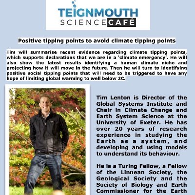 TeignSciCafe's profile picture. Science engagement
