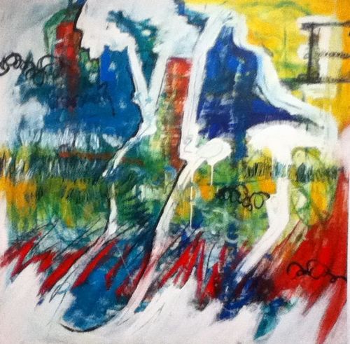 Paintinaction's profile picture. Paint in Action is a collaboration between the Dutch/Israeli painter, Tali Farchi and American painter, Royce Deans. http://t.co/8IqThqWI9Z