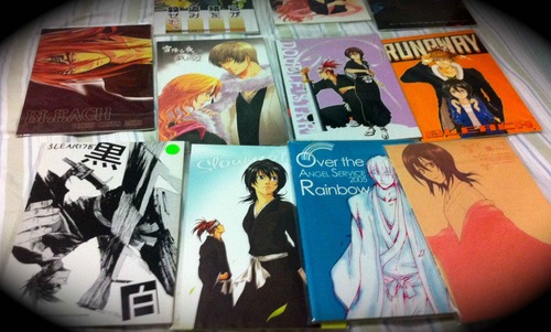 Doujinshi Shop! Bleach, Fullmetal Achemist, One Piece, Final Fantasy 8 + 10 and Gundam Seed! Also anime stationary and artbooks :)