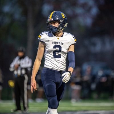 Our Lady of Lourdes ‘23 President | 4.0 GPA, 1400 SAT | Varsity Football Captain, 1st Team All-State, All-Section | QB, Safety | Lacrosse | Wrestling Captain |