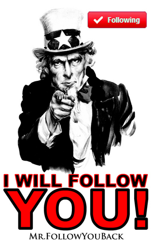 Not a Follow bot...but I do like robots! Follow me and i guarantee to Follow you back... #TeamFollowBack #TeamFollow #500aDay #1000aDay #TEAMFOLLOWBOSS #FOLLOWB