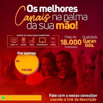AlmeidaGlorimar's profile picture. TV Online através da internet, isso mesmo sem auxilio de antena. Entre em contato e saiba mais. Whatsapp: (84)98602-7611