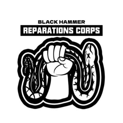 The official account of the Black Hammer Reparations Corps, a bootcamp for white people to learn about anti-colonialism and falling under colonized leadership.