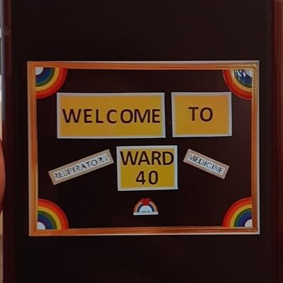 Proud to be managing Ward 40  Respiratory Medicine                   #Ward40