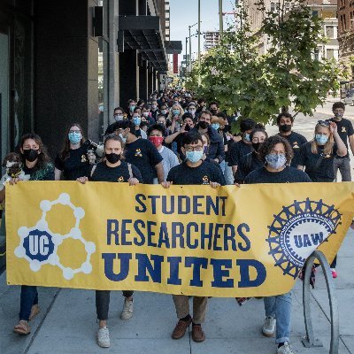 Student Researchers United is a group of students working in research positions across the University of California organizing to better our working conditions