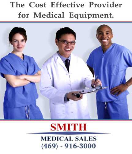 SmithMedicalSal's profile picture. Do not hesitate to contact us. 
1-469-916-3000
info@smithmedicalsales.com