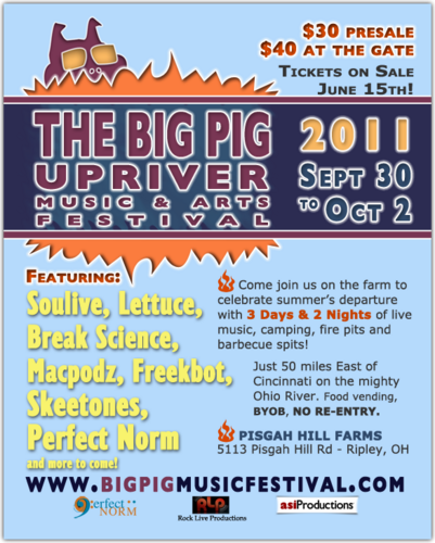 BigPigMusicFest's profile picture. Big Pig Music and Arts Festival
http://t.co/lRcYJ4sCz9
Tickets now on sale for $30!