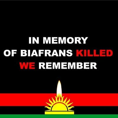 with God I trust  and with Biafra I live.