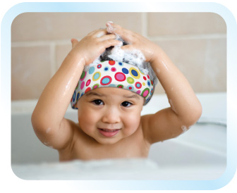 FUNSPUNGE's profile picture. The FunSpunge was invented by single #mom of two Mia Hunter.
Keep the water out of their eyes & put the playtime back in bathtime with the FunSpunge™ Headband!