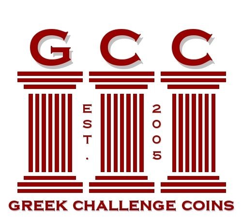 Established in 2005, Greek Challenge Coins makes the absolute BEST fraternity coins you will find.  Greek Challenge Coins...are YOU ready for a CHALLENGE?