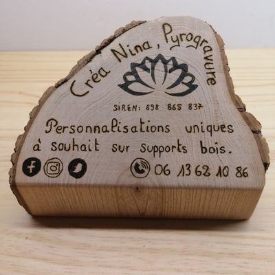 CreaPyrogravure's profile picture. Je réalise, en pyrogravure des personalisations uniques à souhait sur divers supports bois. N'hésitez pas à me contacter contacter pour plus d'informations...