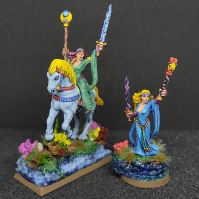 1970~2000年ぐらいのミニチュア集めてます、特にシタデルのミニチュア最高です。
ペイントは達成感出るので、時間を掛けて、楽しくペイントしていきます。
まだまだ素人で下手くそですが、アドバイスいただけたらと思います。