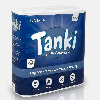 Soft 2 ply toilet tissue created without glue and plastic free. Designed specifically to prevent blockages, with the maritime, rural & eco communities in mind