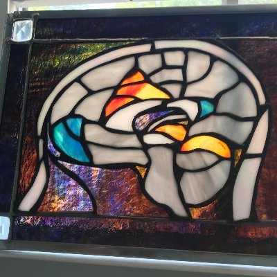 Stained glass brains by @laurenatlas. Neuroscientist who likes making stained glass art but has no intentions to quit her day job. Follow on IG @brainedglass.