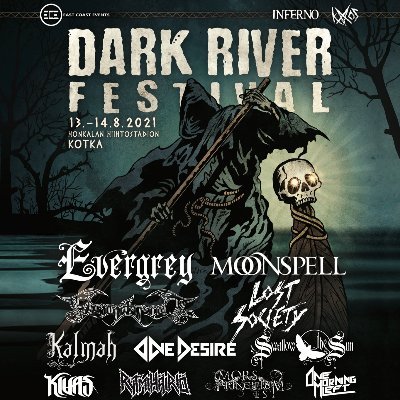 Dark River Festival 13.-14.8.2021 / Honkalan hiihtostadion, Kotka.
https://t.co/Pf8QMS5vlm