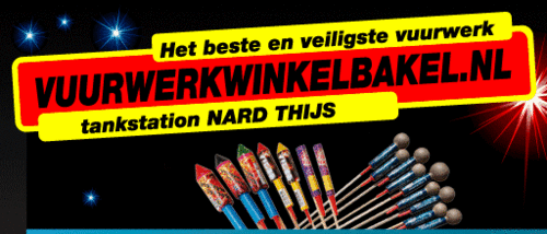 Vuurwerkwinkelbakel.nl is in 2007 gestart en is nu al een van de grootste vuurwerkleveranciers van Noord Brabant! 
Zowel online als winkelverkoop.